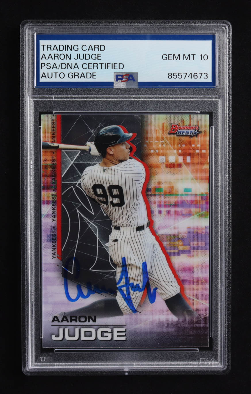 Aaron Judge Signed 2021 Bowman's Best #4 (PSA | Auto 10) at PristineAuction.com Aaron Judge Signed 2021 Bowman's Best #4 (PSA | Auto 10) at PristineAuction.com