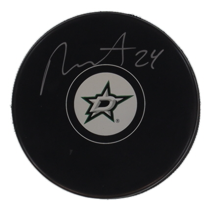 Roope Hintz Signed Stars Logo Hockey Puck (Cojo) at PristineAuction.com Roope Hintz Signed Stars Logo Hockey Puck (Cojo) at PristineAuction.com