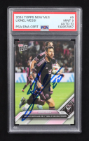 Lionel Messi Signed 2024 Topps Now MLS #9 (PSA 9 | Auto 10) at PristineAuction.com
