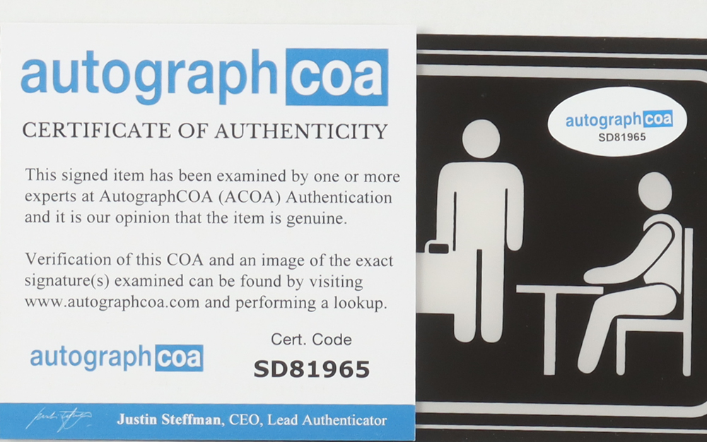 John Krasinski Signed "The Office" 3x9 Door Sign (ACOA) at PristineAuction.com John Krasinski Signed "The Office" 3x9 Door Sign (ACOA) at PristineAuction.com