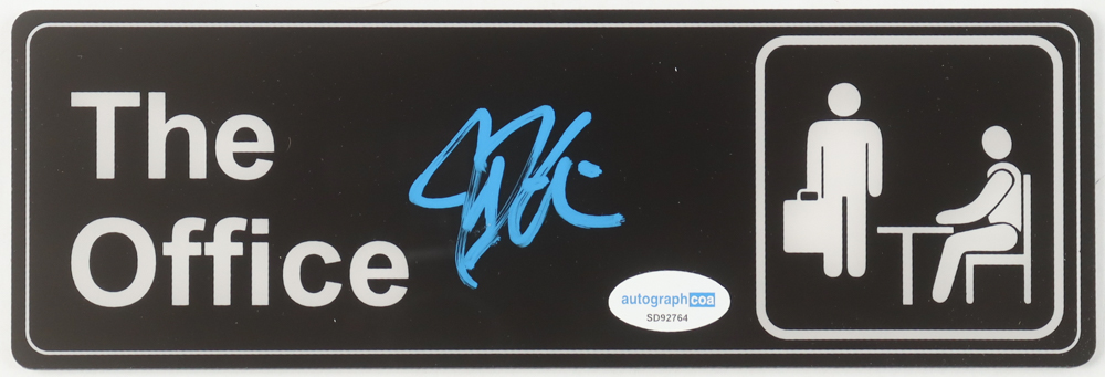 John Krasinski Signed "The Office" 3x9 Door Sign (ACOA) at PristineAuction.com John Krasinski Signed "The Office" 3x9 Door Sign (ACOA) at PristineAuction.com