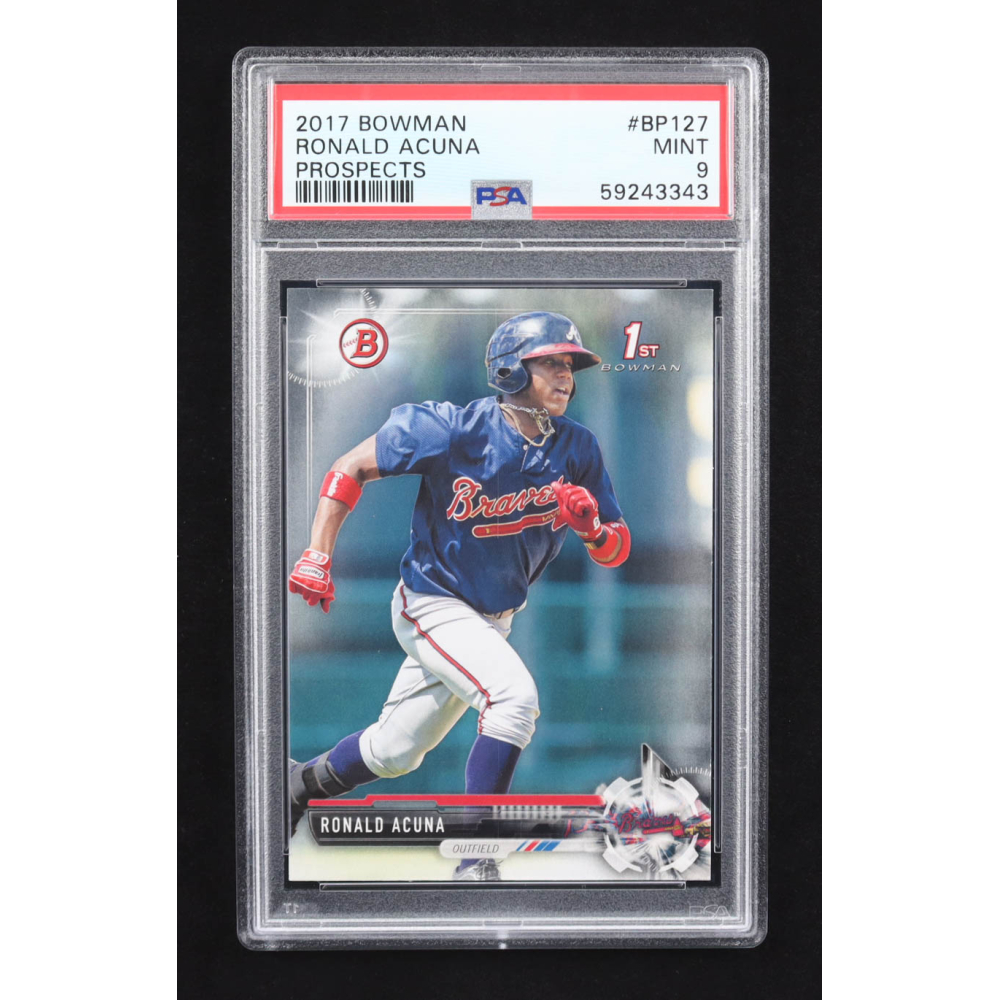 Ronald Acuna Jr. 2017 Bowman Prospects #BP127 RC (PSA 9) at PristineAuction.com