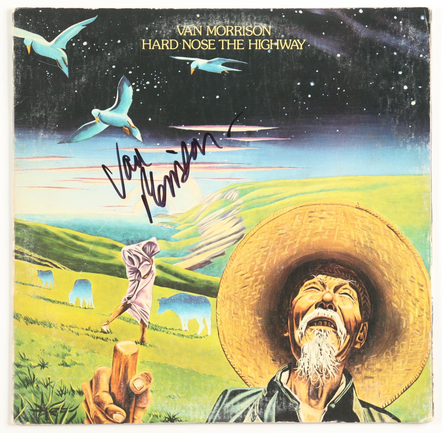 Van Morrison Signed "Hard Nose The Highway" Vinyl Record Album Sleeve (Beckett) at PristineAuction.com Van Morrison Signed "Hard Nose The Highway" Vinyl Record Album Sleeve (Beckett) at PristineAuction.com
