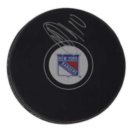 Artemi Panarin Signed Rangers Logo Hockey Puck (Fanatics) at PristineAuction.com Artemi Panarin Signed Rangers Logo Hockey Puck (Fanatics) at PristineAuction.com