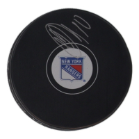 Artemi Panarin Signed Rangers Logo Hockey Puck (Fanatics) at PristineAuction.com