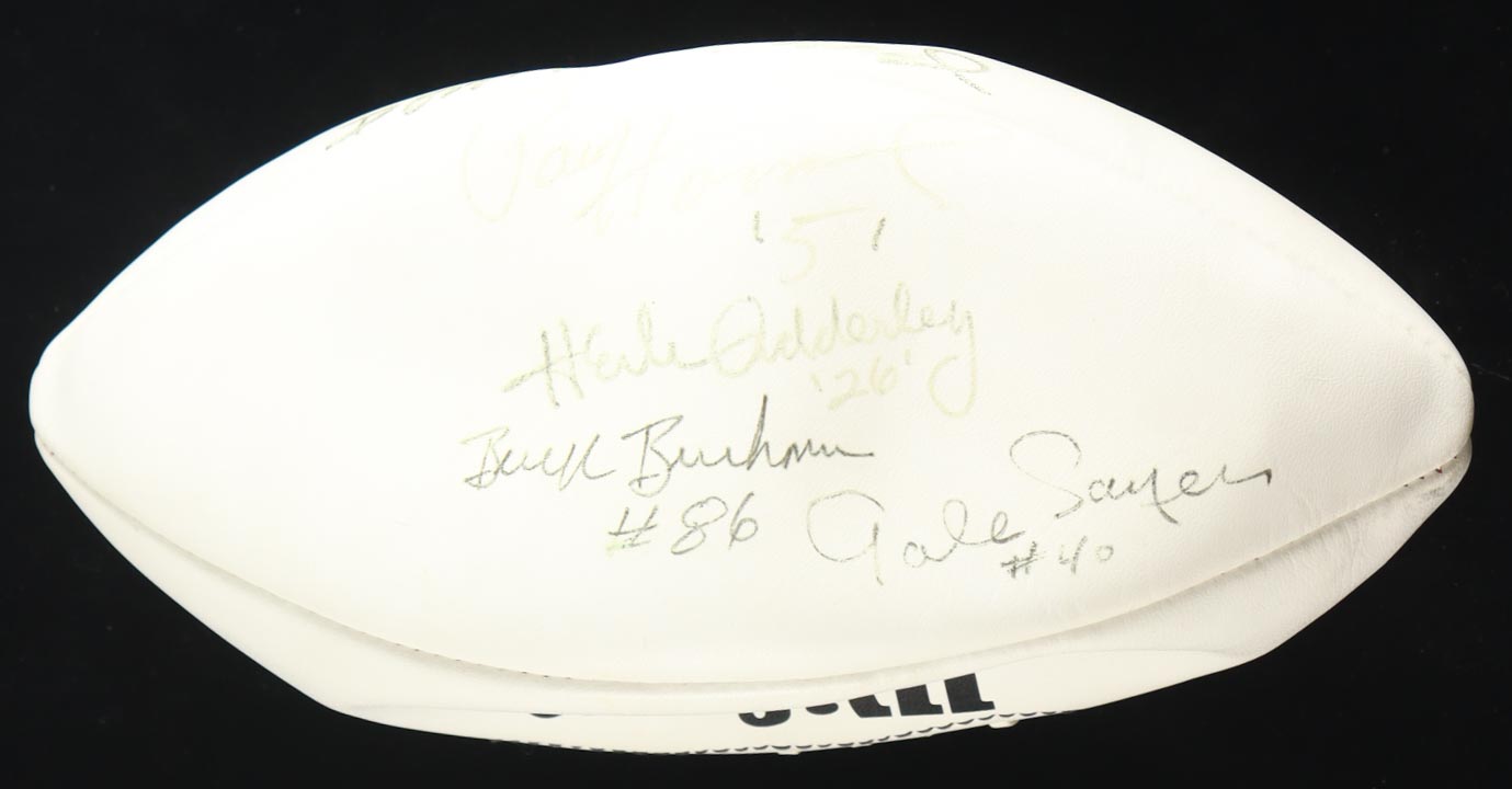 Hall Of Famers NFL Football Signed By (8) With Y.A. Tittle, Lenny Moore, Bart Starr, Paul Hornung (Beckett) at PristineAuction.com Hall Of Famers NFL Football Signed By (8) With Y.A. Tittle, Lenny Moore, Bart Starr, Paul Hornung (Beckett) at PristineAuction.com