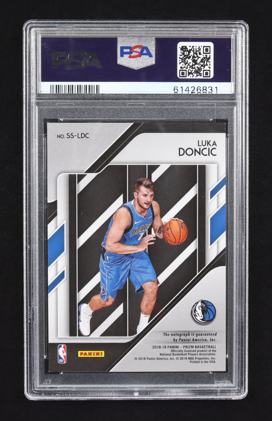 Luka Doncic 2018-19 Panini Prizm Sensational Signatures #63 (PSA 9) at PristineAuction.com Luka Doncic 2018-19 Panini Prizm Sensational Signatures #63 (PSA 9) at PristineAuction.com