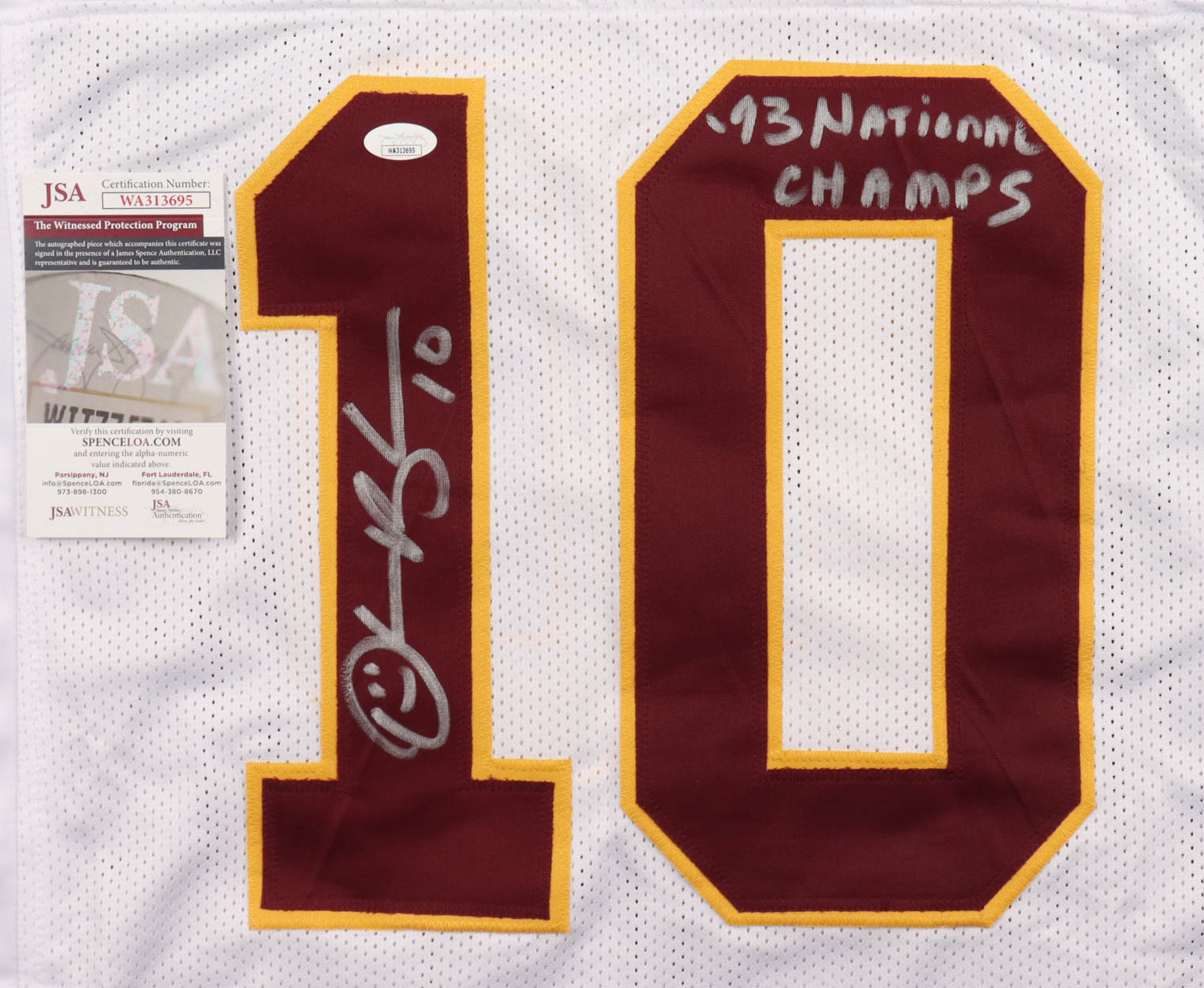 Derrick Brooks Signed Jersey Inscribed "93 National Champs" (JSA) at PristineAuction.com Derrick Brooks Signed Jersey Inscribed "93 National Champs" (JSA) at PristineAuction.com