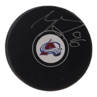 Mikko Rantanen Signed Avalanche Logo Hockey Puck (Cojo) at PristineAuction.com