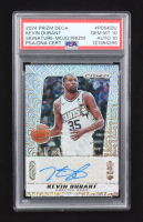 Kevin Durant 2024-25 Prizm Deca Signatures Prizms Mojo #4 #16/25 (PSA 10 | Auto 10) at PristineAuction.com