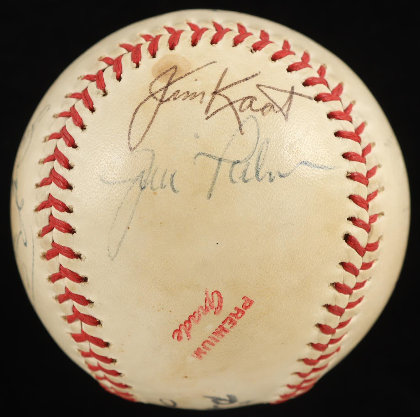 1970's MLB Stars Baseball Signed By (10) With Jim Kaat, Brooks Robinson, Jim Palmer, Boog Powell (Beckett) at PristineAuction.com 1970's MLB Stars Baseball Signed By (10) With Jim Kaat, Brooks Robinson, Jim Palmer, Boog Powell (Beckett) at PristineAuction.com