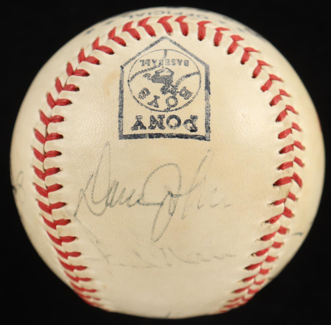 1970's MLB Stars Baseball Signed By (10) With Jim Kaat, Brooks Robinson, Jim Palmer, Boog Powell (Beckett) at PristineAuction.com 1970's MLB Stars Baseball Signed By (10) With Jim Kaat, Brooks Robinson, Jim Palmer, Boog Powell (Beckett) at PristineAuction.com