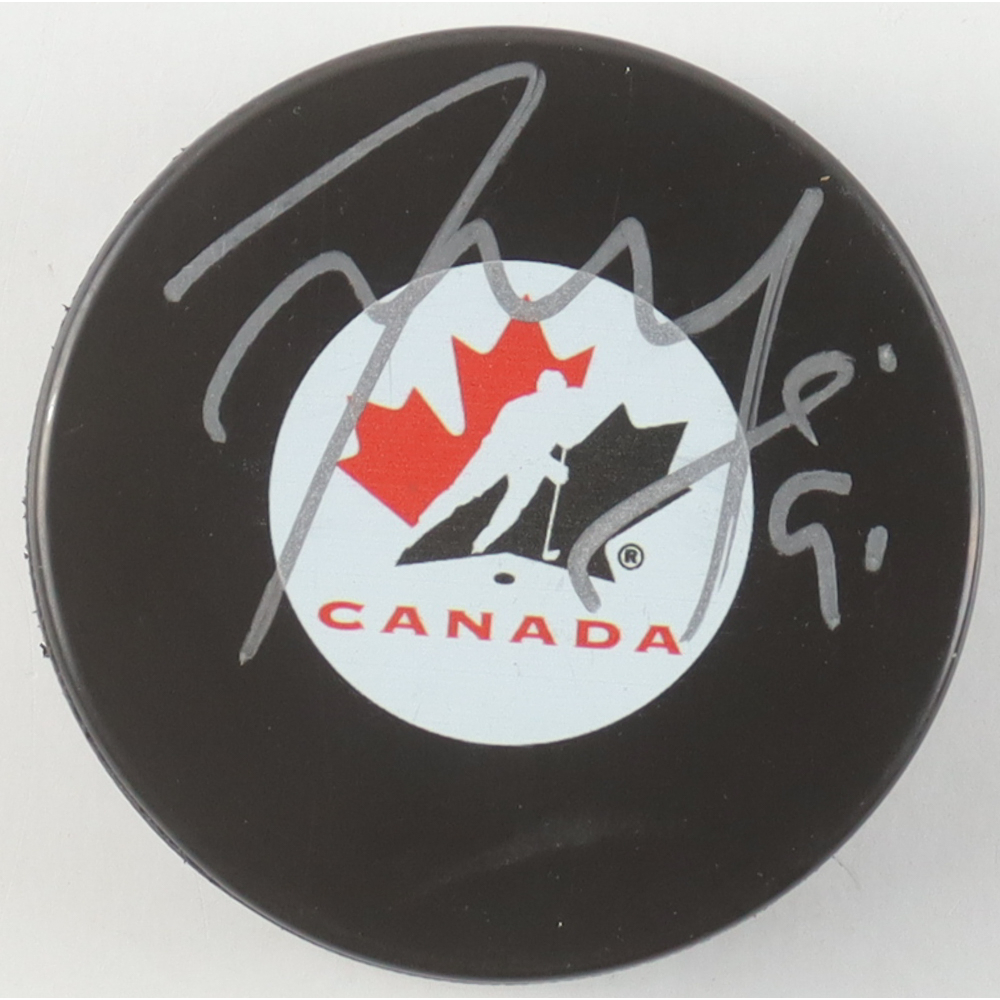 Tyler Seguin Signed Team Canada Logo Hockey Puck (Seguin) at PristineAuction.com