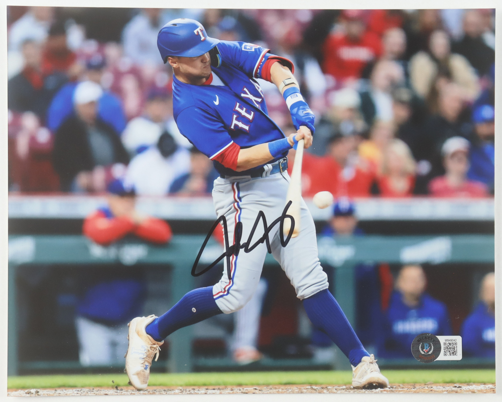 Josh Jung Signed Rangers 8x10 Photo (Beckett) at PristineAuction.com Josh Jung Signed Rangers 8x10 Photo (Beckett) at PristineAuction.com