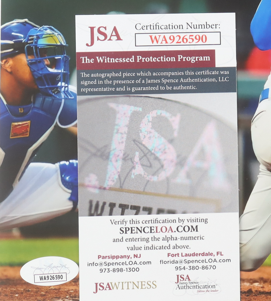 Jonah Heim Signed Rangers 8x10 Photo (JSA) at PristineAuction.com Jonah Heim Signed Rangers 8x10 Photo (JSA) at PristineAuction.com