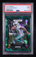 Jaylen Waddle 2023 Panini Prizm Prizms Green Ice #185 (PSA 9) at PristineAuction.com