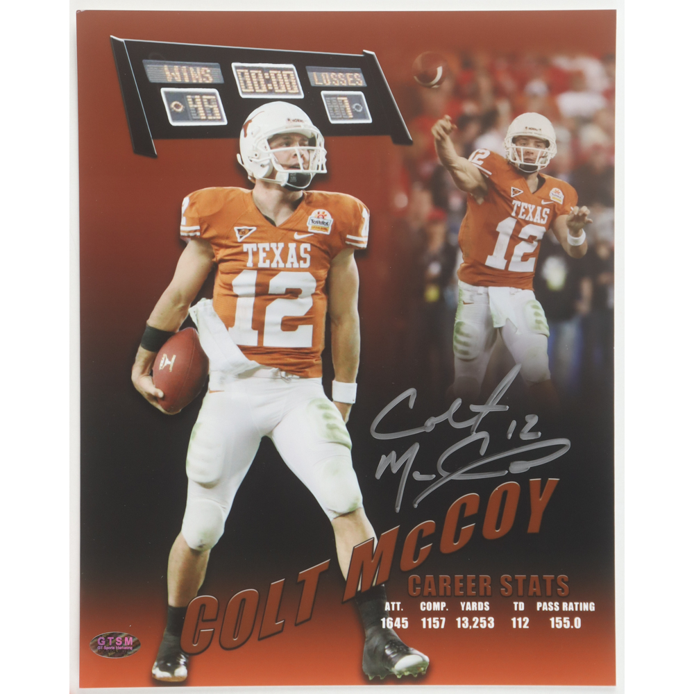 Colt McCoy Signed Texas Longhorns 8x10 Photo (GTSM) at PristineAuction.com