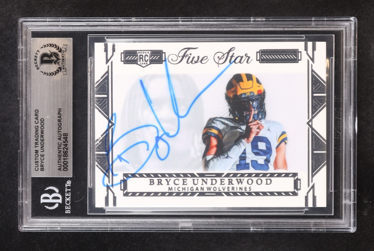 Bryce Underwood Signed Custom Trading Card (BGS) at PristineAuction.com Bryce Underwood Signed Custom Trading Card (BGS) at PristineAuction.com
