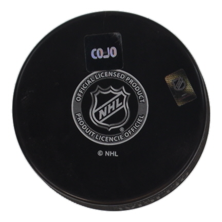 Devon Toews Signed Avalanche Logo Hockey Puck (Cojo) at PristineAuction.com Devon Toews Signed Avalanche Logo Hockey Puck (Cojo) at PristineAuction.com