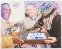 Jason White, Billy Sims & Steve Owens Signed Oklahoma Sooners Heisman Winners 8x10 Photo with Heisman Award Year Inscriptions (GTSM) at PristineAuction.com