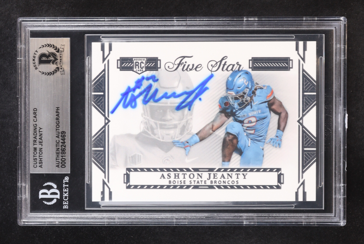 Ashton Jeanty Signed Custom Trading Card (BGS) at PristineAuction.com Ashton Jeanty Signed Custom Trading Card (BGS) at PristineAuction.com