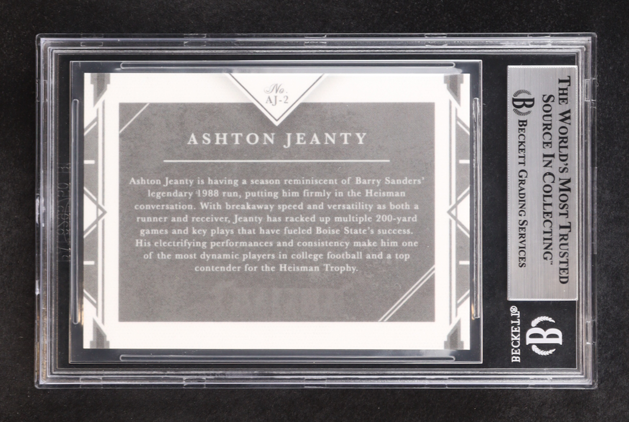 Ashton Jeanty Signed Custom Trading Card (BGS) at PristineAuction.com Ashton Jeanty Signed Custom Trading Card (BGS) at PristineAuction.com