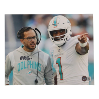 Mike McDaniel Signed Dolphins 8x10 Photo (Beckett) at PristineAuction.com