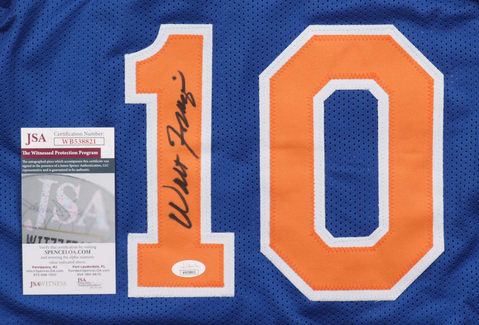 Walt Frazier Signed Jersey (JSA) at PristineAuction.com Walt Frazier Signed Jersey (JSA) at PristineAuction.com