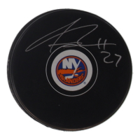 Anders Lee Signed Islanders Logo Hockey Puck (Cojo) at PristineAuction.com