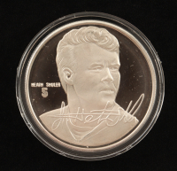 Heath Shuler LE The Highland Mint 1 Troy Oz .999 Fine Silver Commemorative Bullion Round at PristineAuction.com