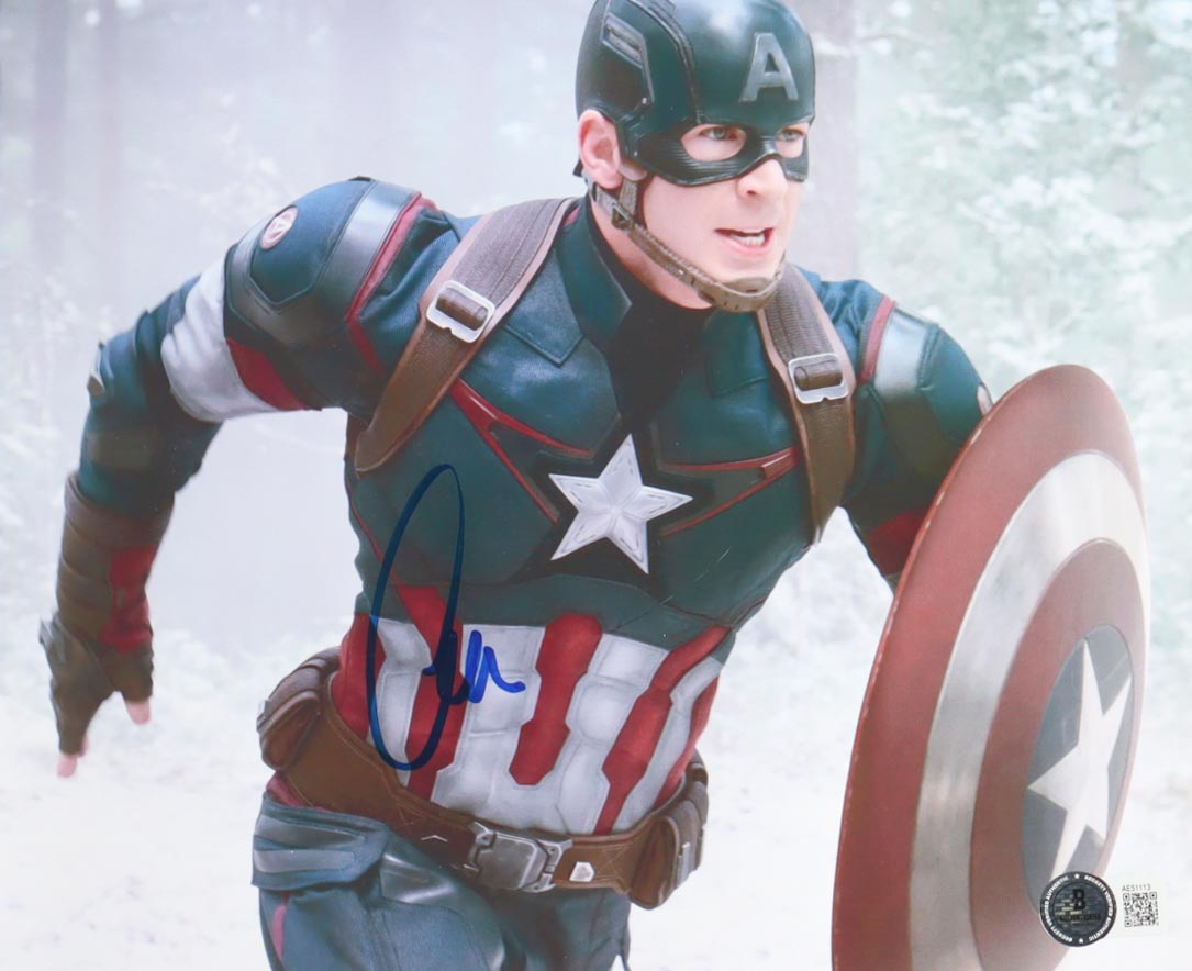 Chris Evans Signed "Captain America: The First Avenger" 8x10 Photo (Beckett) at PristineAuction.com Chris Evans Signed "Captain America: The First Avenger" 8x10 Photo (Beckett) at PristineAuction.com