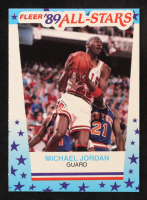 Michael Jordan 1989 Fleer Sticker All Stars #3 at PristineAuction.com