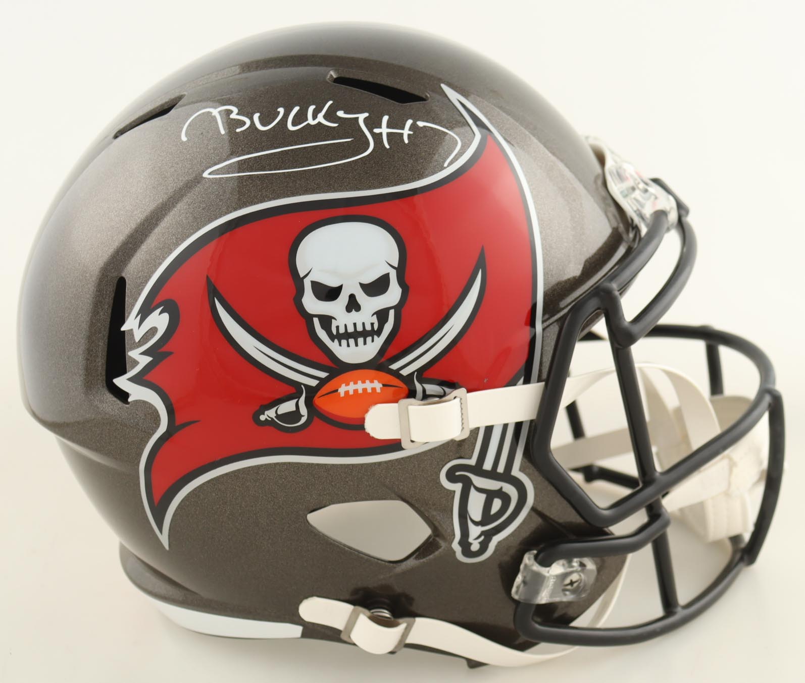 Bucky Irving Signed Buccaneers Full-Size Speed Helmet (Beckett) at PristineAuction.com Bucky Irving Signed Buccaneers Full-Size Speed Helmet (Beckett) at PristineAuction.com