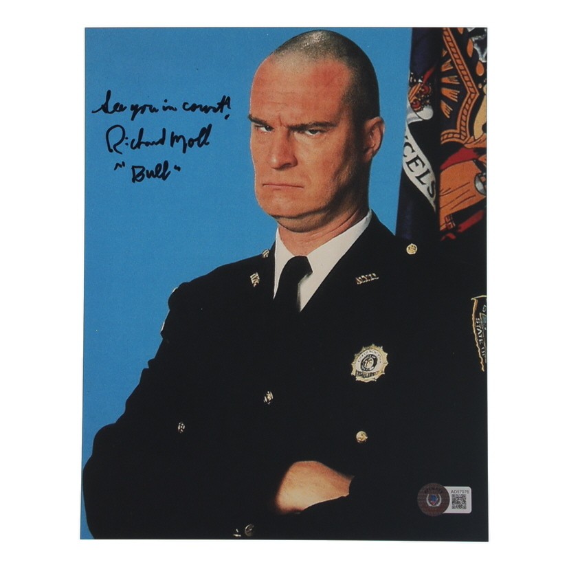 Richard Moll Signed "Night Court" 8x10 Photo Inscribed "Bull" & "See You In Court" (Beckett) at PristineAuction.com Richard Moll Signed "Night Court" 8x10 Photo Inscribed "Bull" & "See You In Court" (Beckett) at PristineAuction.com