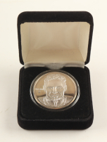 Steve Young LE The Highland Mint 1 Troy Oz .999 Fine Silver Commemorative Bullion Round at PristineAuction.com