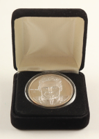 Steve Young LE The Highland Mint 1 Troy Oz .999 Fine Silver Commemorative Bullion Round at PristineAuction.com