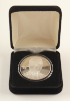 Marshall Faulk LE The Highland Mint 1 Troy Oz .999 Fine Silver Commemorative Bullion Round at PristineAuction.com