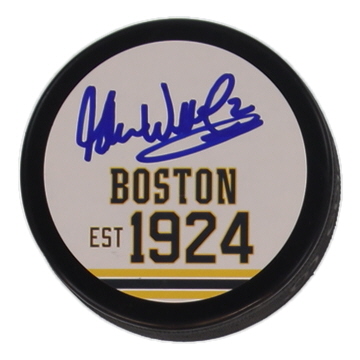 Glen Wesley Signed Bruins Logo Hockey Puck (JSA) at PristineAuction.com Glen Wesley Signed Bruins Logo Hockey Puck (JSA) at PristineAuction.com