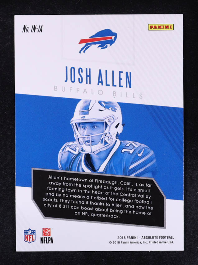 Josh Allen 2018 Absolute Introductions #4 RC at PristineAuction.com Josh Allen 2018 Absolute Introductions #4 RC at PristineAuction.com