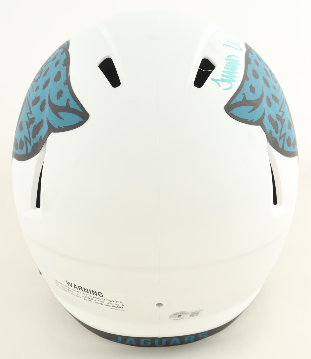 Travon Walker Signed Jaguars Full-Size Lunar Eclipse Alternate Speed Helmet (Beckett) at PristineAuction.com Travon Walker Signed Jaguars Full-Size Lunar Eclipse Alternate Speed Helmet (Beckett) at PristineAuction.com