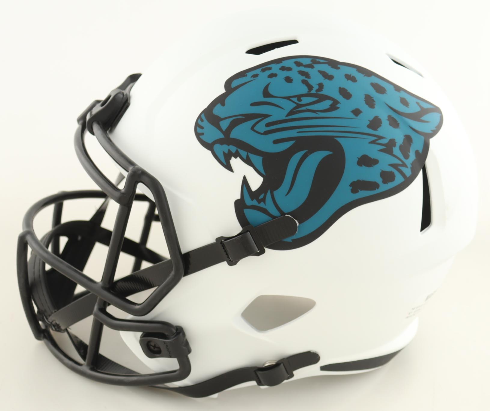 Travon Walker Signed Jaguars Full-Size Lunar Eclipse Alternate Speed Helmet (Beckett) at PristineAuction.com Travon Walker Signed Jaguars Full-Size Lunar Eclipse Alternate Speed Helmet (Beckett) at PristineAuction.com