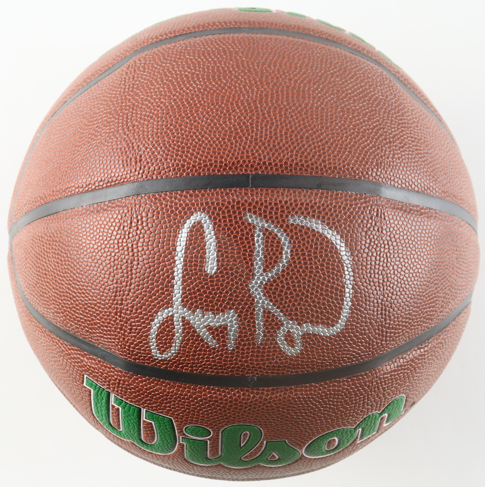 Larry Bird Signed Celtics Logo NBA Basketball (Beckett) at PristineAuction.com Larry Bird Signed Celtics Logo NBA Basketball (Beckett) at PristineAuction.com