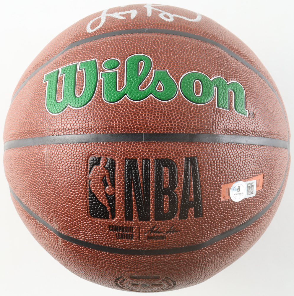 Larry Bird Signed Celtics Logo NBA Basketball (Beckett) at PristineAuction.com Larry Bird Signed Celtics Logo NBA Basketball (Beckett) at PristineAuction.com