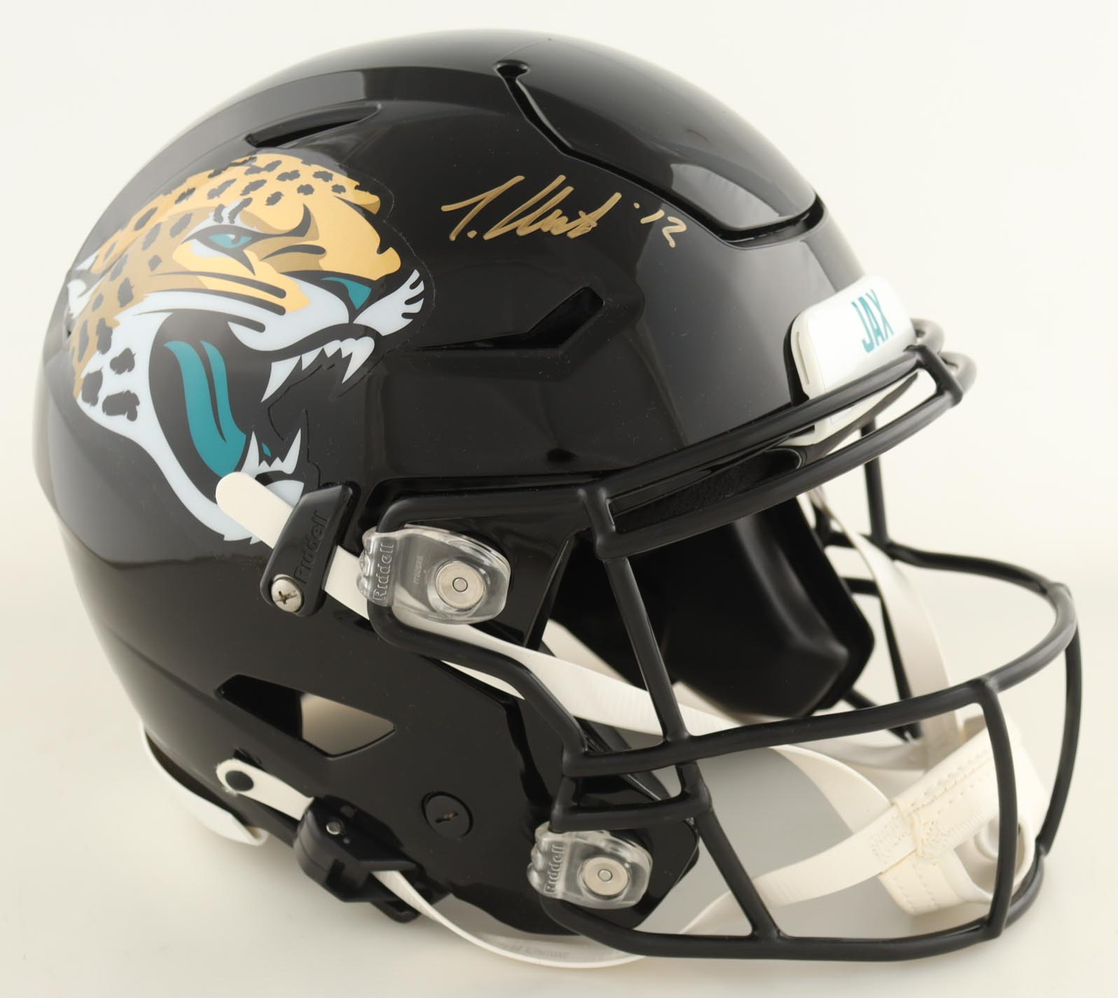 Travis Hunter Signed Jaguars Full-Size Authentic On-Field SpeedFlex Helmet (Beckett) at PristineAuction.com Travis Hunter Signed Jaguars Full-Size Authentic On-Field SpeedFlex Helmet (Beckett) at PristineAuction.com