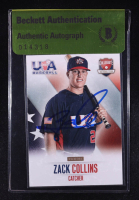 Zack Collins Signed 2014 USA Baseball #14 RC (Beckett) at PristineAuction.com