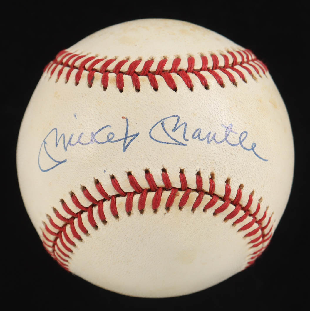 Mickey Mantle Signed Baseball (UDA) at PristineAuction.com Mickey Mantle Signed Baseball (UDA) at PristineAuction.com