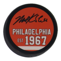 Mike Knuble Signed Flyers Logo Hockey Puck (JSA) at PristineAuction.com