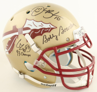 Bobby Bowden, Charlie Ward & Derrick Brooks Signed Florida State Seminoles Authentic On-Field Full Size Helmet Inscribed "93 Champs" (Beckett) at PristineAuction.com