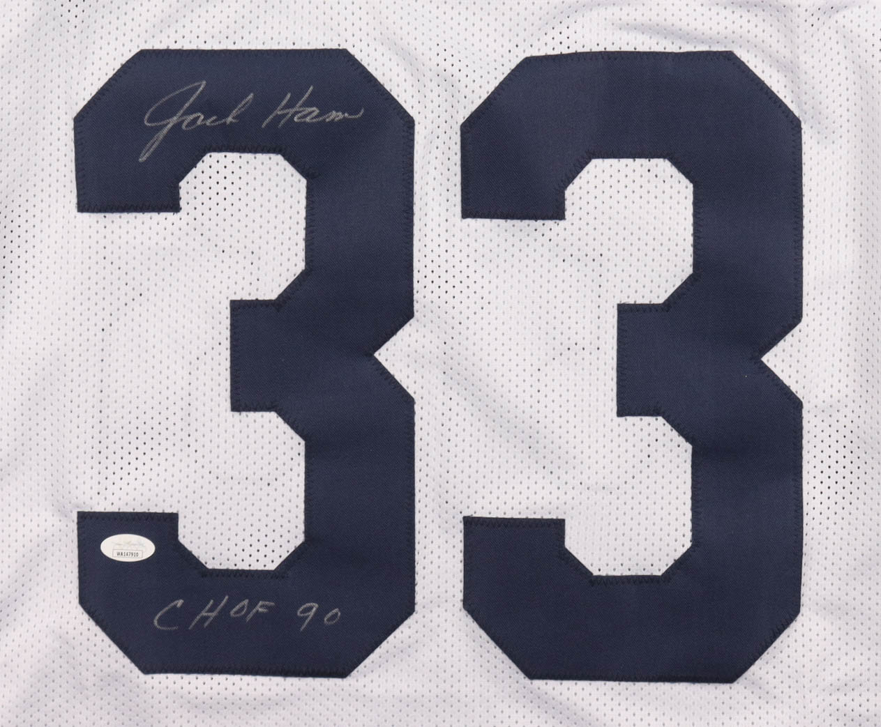Jack Ham Signed Jersey Inscribed "CHOF 90" (JSA) at PristineAuction.com Jack Ham Signed Jersey Inscribed "CHOF 90" (JSA) at PristineAuction.com