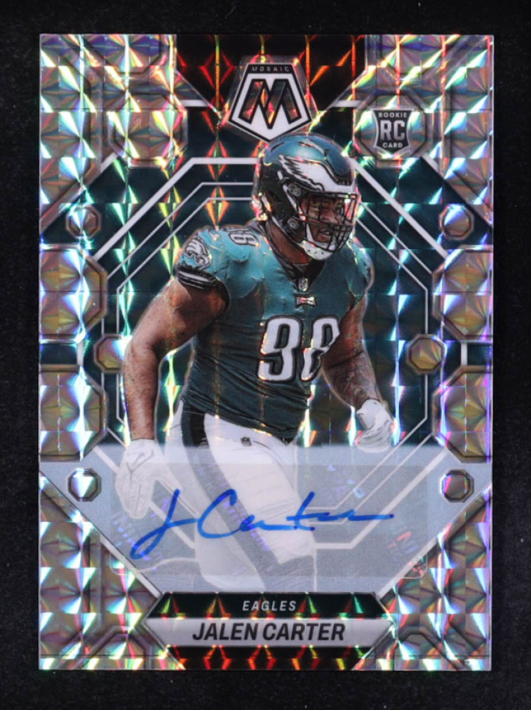 Jalen Carter 2023 Panini Mosaic Rookie Autographs Mosaic #328 RC